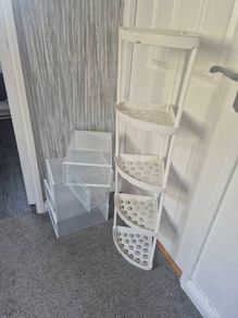 shelves and shoe storage