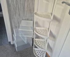 shelves and shoe storage
