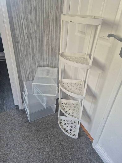 shelves and shoe storage