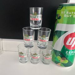 6 Kilkenny mini/shot glasses