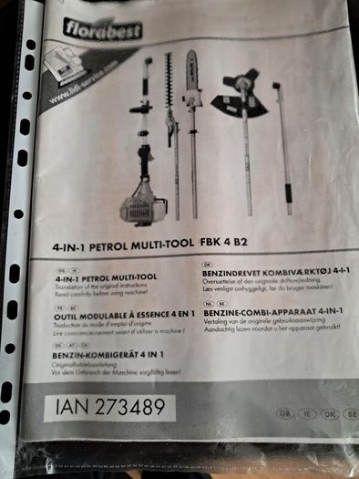 florabest 4 in 1 petrol multi-tool