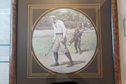 Arthur Burdett A.B. Frost Lithograph Framed Golf Art Print RARE - Chelsea House - Golfing