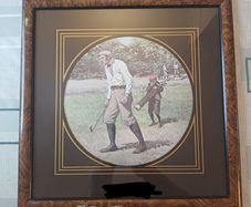 Arthur Burdett A.B. Frost Lithograph Framed Golf Art Print RARE - Chelsea House - Golfing