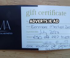 Kenmare Medical Aesthetics Gift Certificate