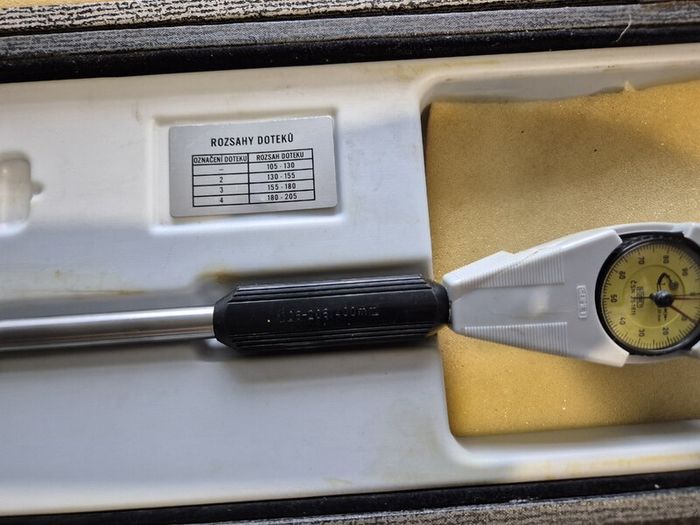 SOMET Precision Dial Bore Gauge 105-205mm Depth 400mm Czech Republic NOS Boxed