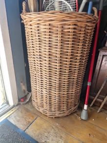 vintage reed basket large