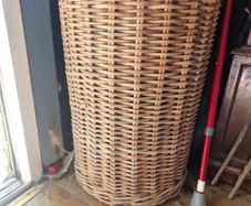 vintage reed basket large