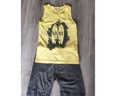 Zara boys tank top+ shorts 100% cotton