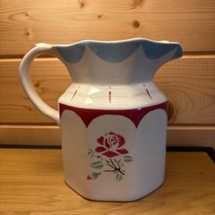 Pristine Vintage Johnson Brothers "Farmhouse Chic" Ceramic Rose Pitcher