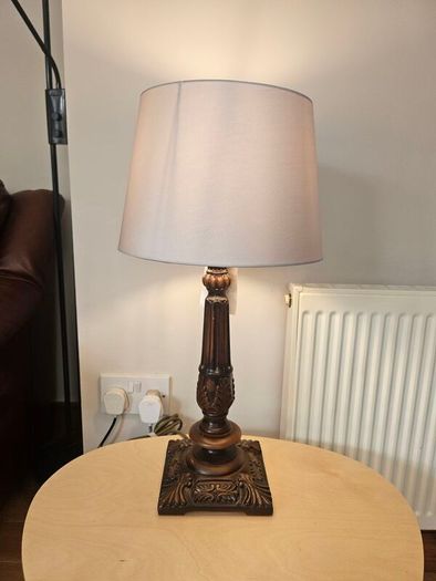Wooden Finish Table Lamp