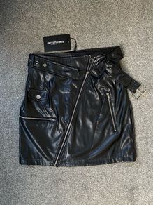 leather mini skirt