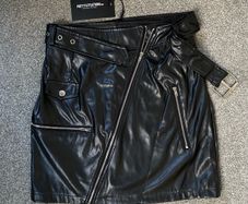 leather mini skirt