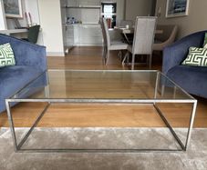 Ventura interiors glass coffee table