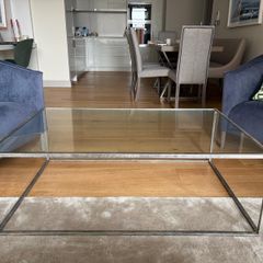 Ventura interiors glass coffee table