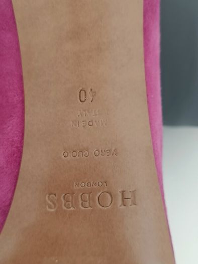Hobbs London Fuchsia Suede Court Shoes - Size 40