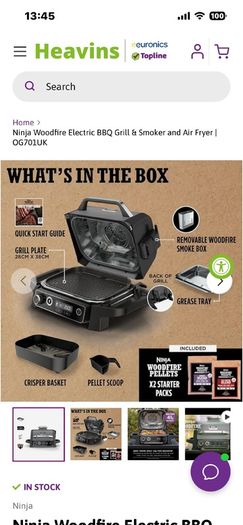 Ninja woodfire elect bbq