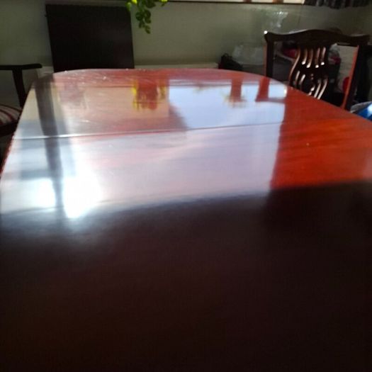 Hand carved Mahogany dinning table with 6 chairs