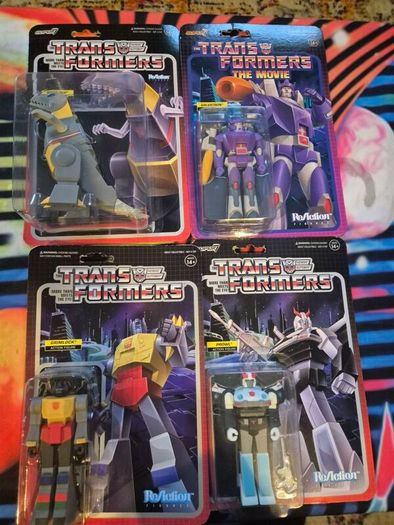 Transformers Reaction Figure Bundle Lot Super 7