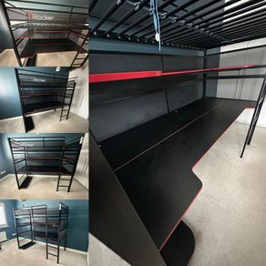 X Rocker Gaming High Sleeper Bed with Desk
