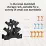 Dumbbell Stand 3 Tier- Dumbbell Rack Stand(Dumbbells Not Included), Dumbbell Rack Storage PP Triangular Dumbbell Weight Stand Storage Accessories for Home Gym Exercise Image 3