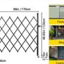 Single Folding Security Gate Steel Accordion Security Gate, Flexible Expanding Security Gate, 360 Rolling Barricade Gate, Scissor Gate or Door with Padlock Image 7