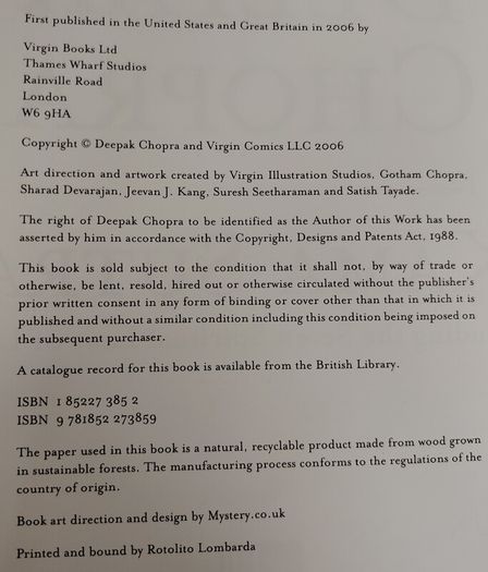 Kama Sutra - Deepak Chopra 2006 Illustrated Hardback