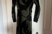Brand new new look green and black midi shirt dress