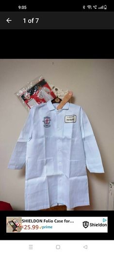 Dr Ben adult costume size medium new in packaging