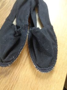 Ladies Black Canvas Shoes   for Sale