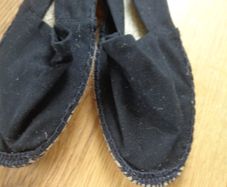 Ladies Black Canvas Shoes   for Sale