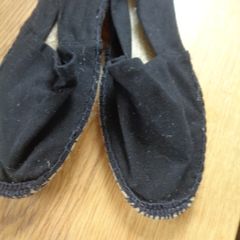 Ladies Black Canvas Shoes   for Sale