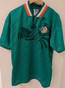 Authentic Score Draw x Ireland FAI 1994 jersey shirt large mens