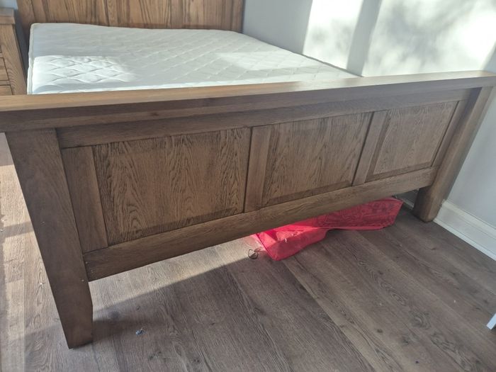 King Size Wooden Bed and lockers