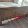 King Size Wooden Bed and lockers Image 5