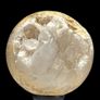 Quartz geode sphere on custom stand - Natural Mineral Image 2