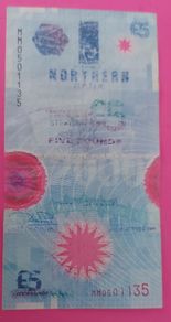 Northern Bank 1999 MILLENNIUM PLASTIC Five Pound note