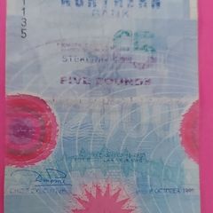 Northern Bank 1999 MILLENNIUM PLASTIC Five Pound note