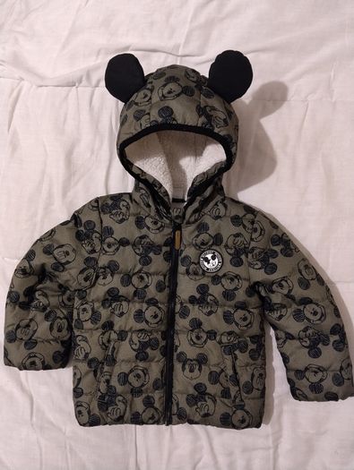 Disney Mickey Mouse Warm Fleece Lined Hooded Jacket