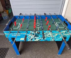 Used Multi Game Table with Billiards, Push Hockey, Foosball