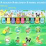 Kids Piano Mat Music Dance Mats Multi-function Touch Play Keyboard Mat with 9 Keys & 8 Animal Sounds Musical Carpet Mat Dancing Toy Educational Musical Instruments Toys for Age 3+ Boys Girls Image 3