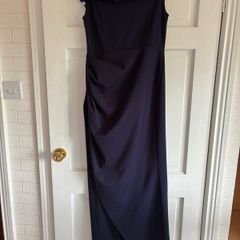 ladies dress , navy , long , worn once to a wedding
