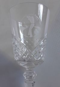 GLASS - Golf - Crystal - Etched