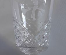 GLASS - Golf - Crystal - Etched