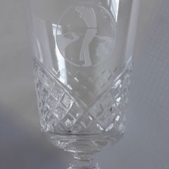 GLASS - Golf - Crystal - Etched