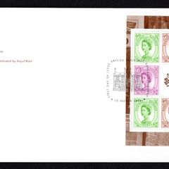 1998 Great Britain the Wildings Definitive Booklet Pane Royal Mail Addressed First Day Cover (FDC).