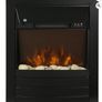 Zanussi 2KW Black Electric Inset Fire Stove with 2 Heat Settings, Timer and Remote Control Image 2