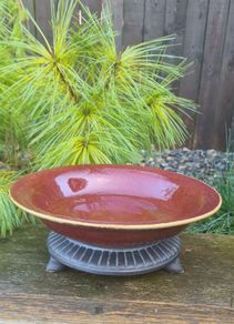 Glazed  Ceramic Bowl/Stand