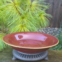 Glazed  Ceramic Bowl/Stand