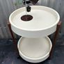 Retro spaceage hostess trolley c1960 plus petit desk lamp c1960 Image 3