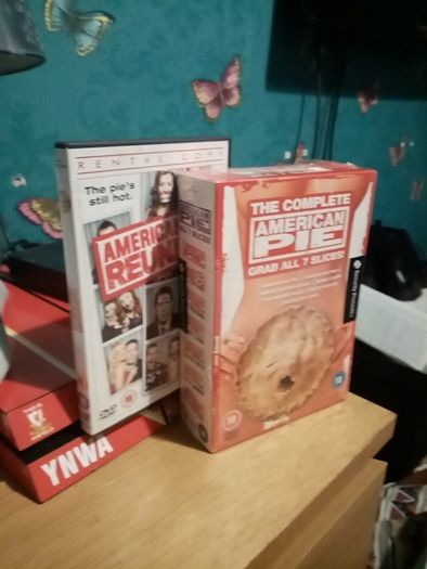 DVD boxset of the America pie series. 8 movies brand new sealed
